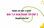 Bài 7.8 SGK Toán 10 tập 2 Kết nối tri thức